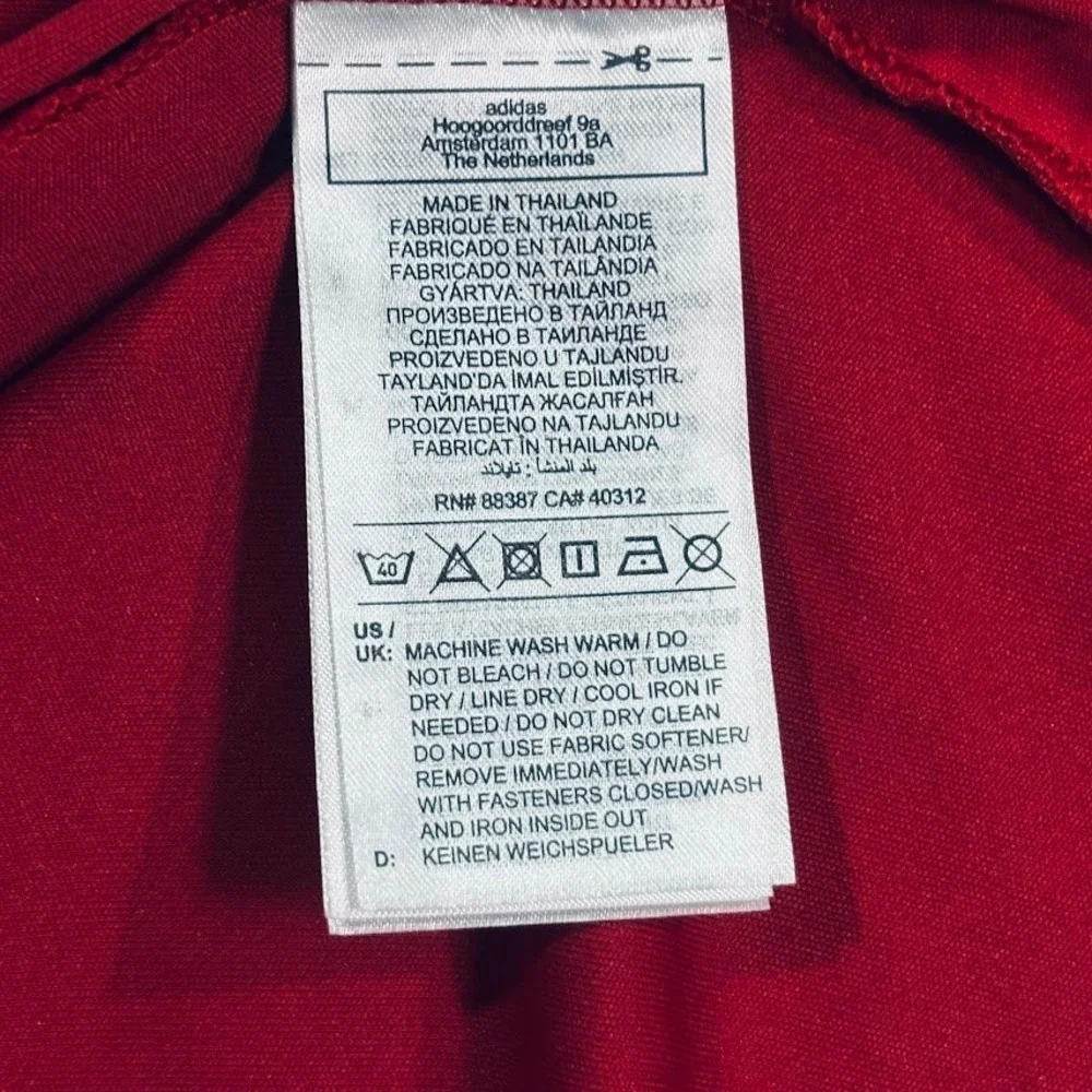 Adidas Polo Shirt Mens 4XLT Red Polyester Athletic AeroReady Golf Classic NEW